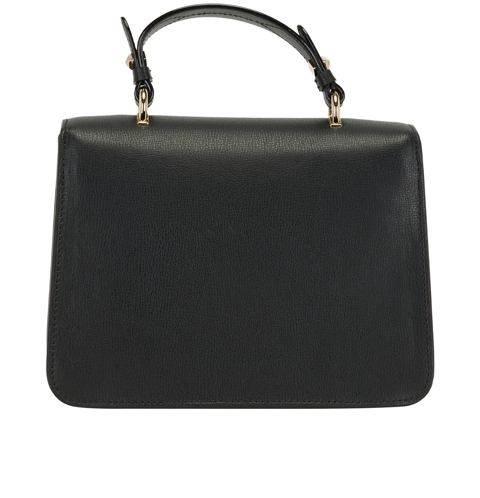JC Top Handle, &pound;350, Handbags, Black, Leather, Back view